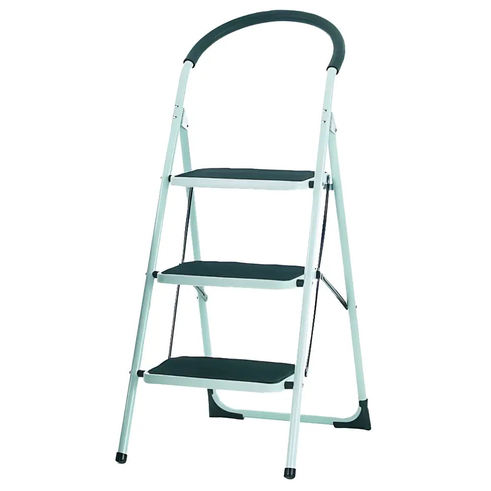 Folding steps with soft grip handle