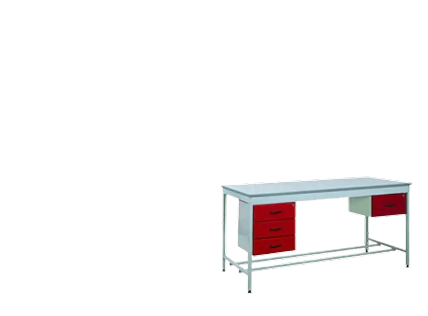 work benches with draws