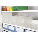 Freestanding dividers for delta plus shelving