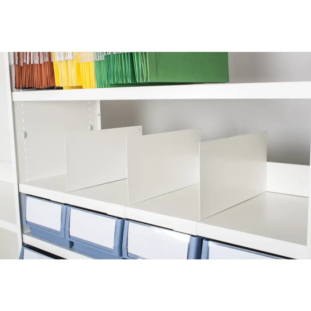 Freestanding dividers for delta plus shelving