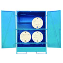 Fully enclosed drum stores