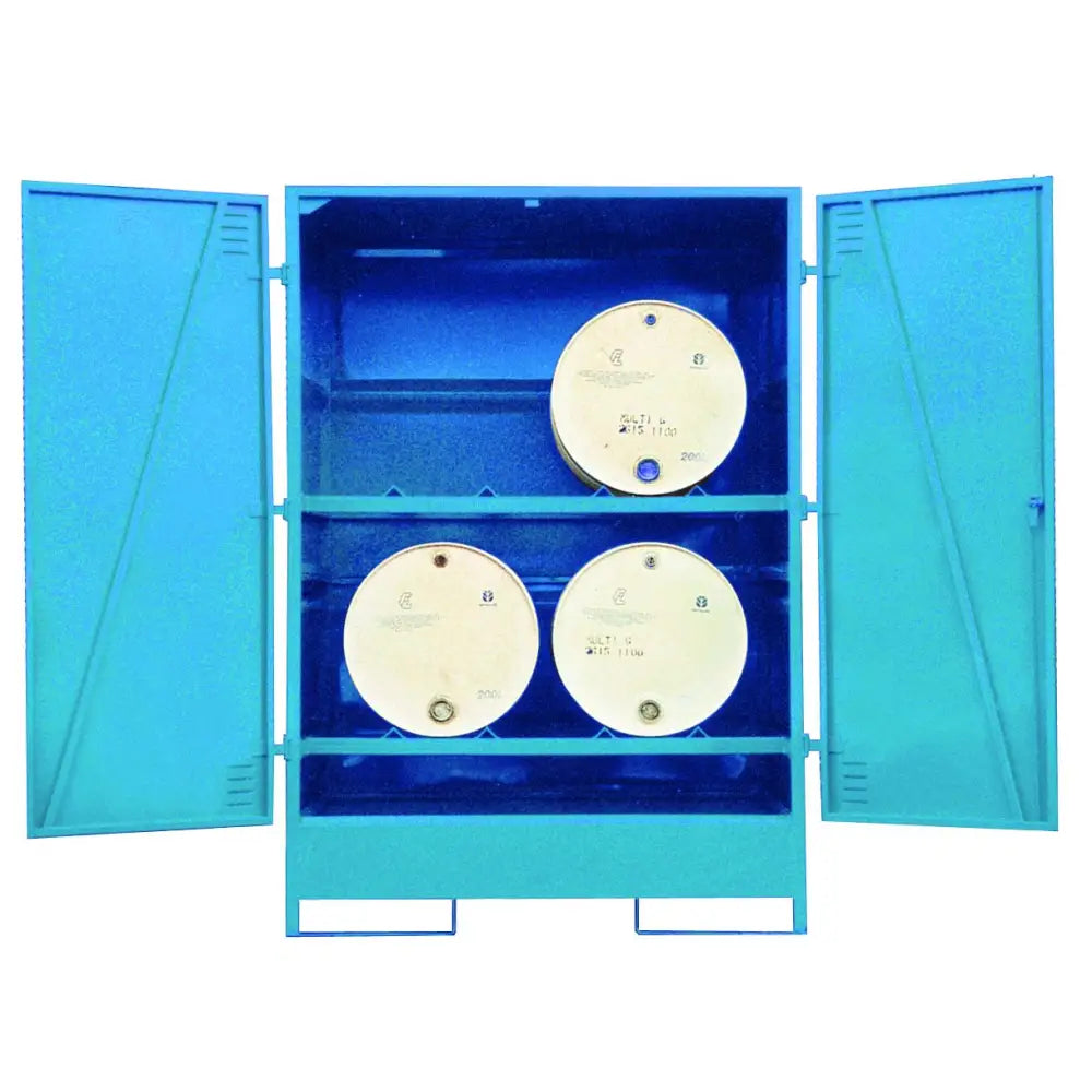 Fully enclosed drum stores