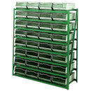 Galvanised bin racks