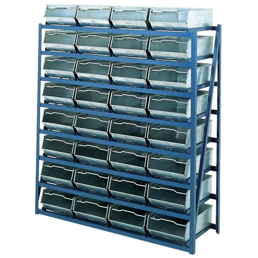 Galvanised bin racks