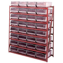 Galvanised bin racks