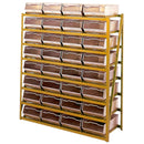 Galvanised bin racks