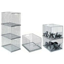 Galvanised stacking baskets