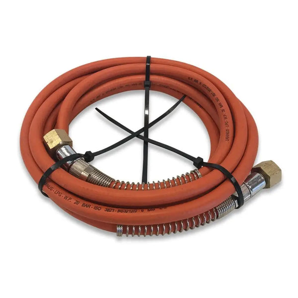 Gas gun connection hose 8m with protection springs