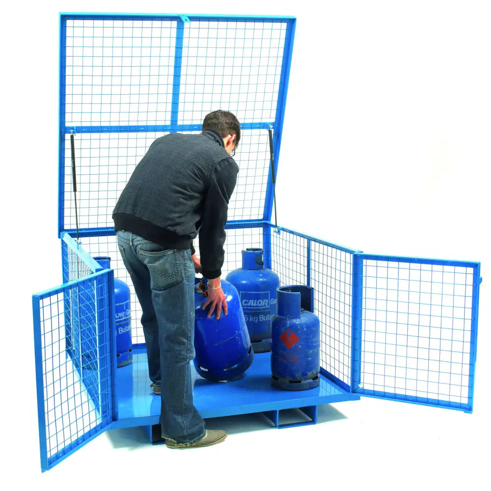 Grenadier® security cage with lift up lid