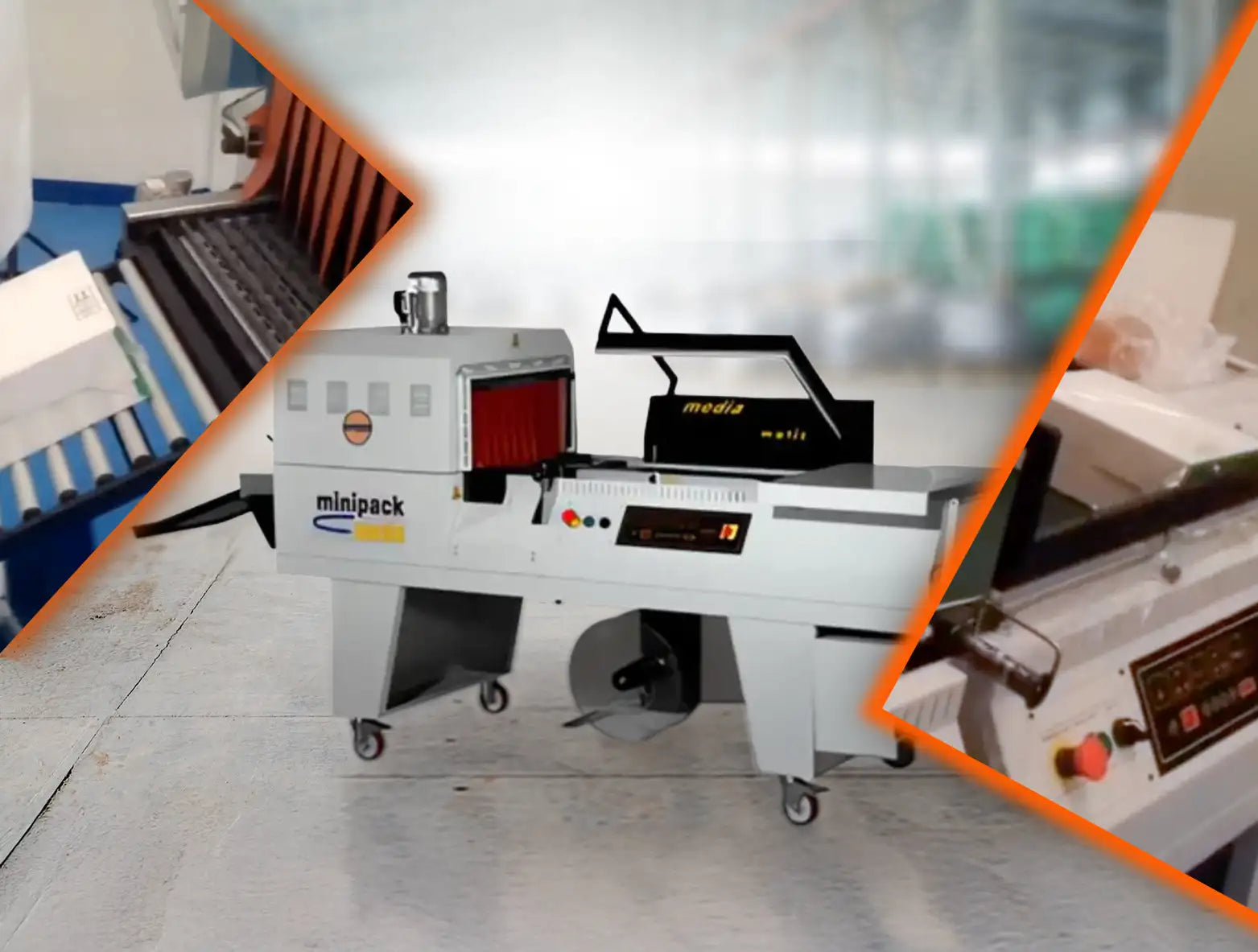 Heat Shrink Wrapping Machines collage 