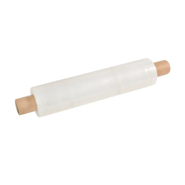 Heavy duty 400mm x 300m clear cast pallet stretch wrap film ext. Core (box of 6)