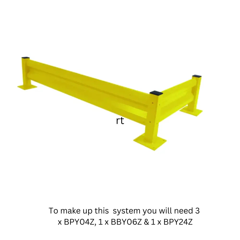 Heavy duty barrier system - post