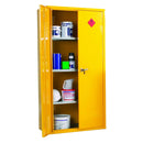 Heavy duty hazardous materials storage cabinets