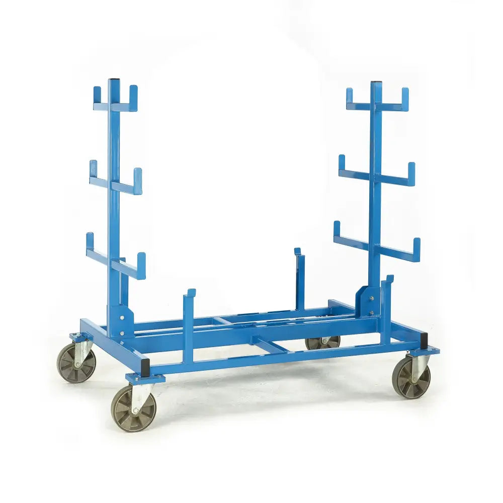 Heavy duty mobile bar storage rack
