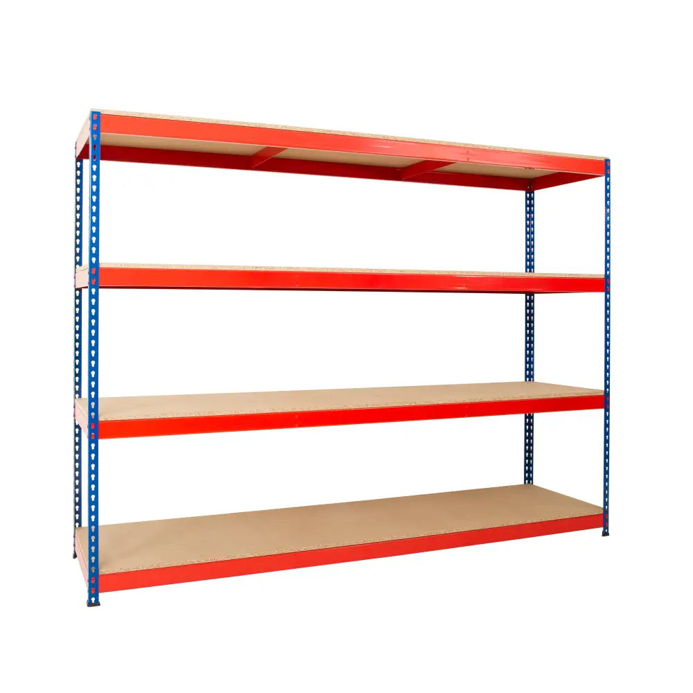 Heavy duty quick assembly rivet racking