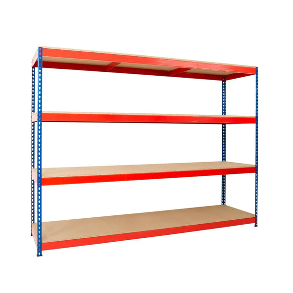 Heavy duty quick assembly rivet racking