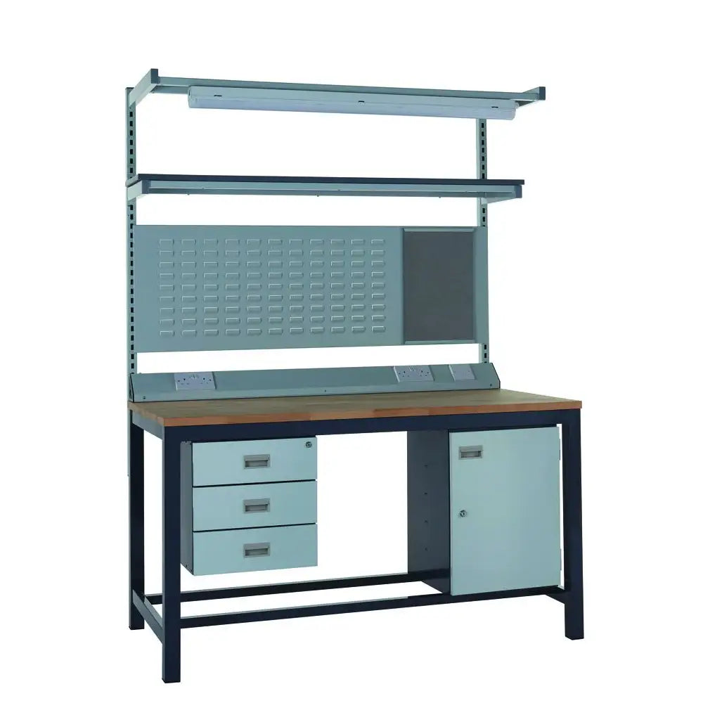 Heavy duty workbench kits with beech tops