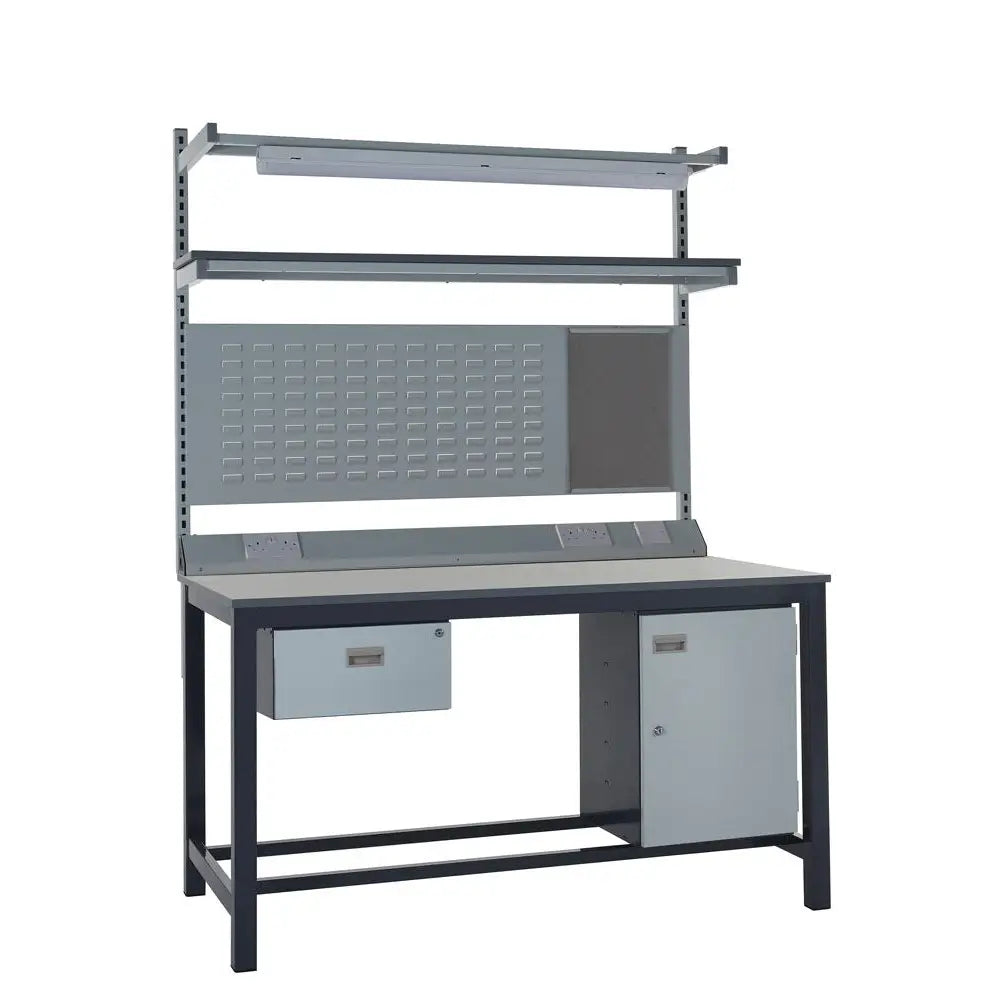 Heavy duty workbench kits with laminate tops