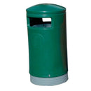 Hooded top litter bins