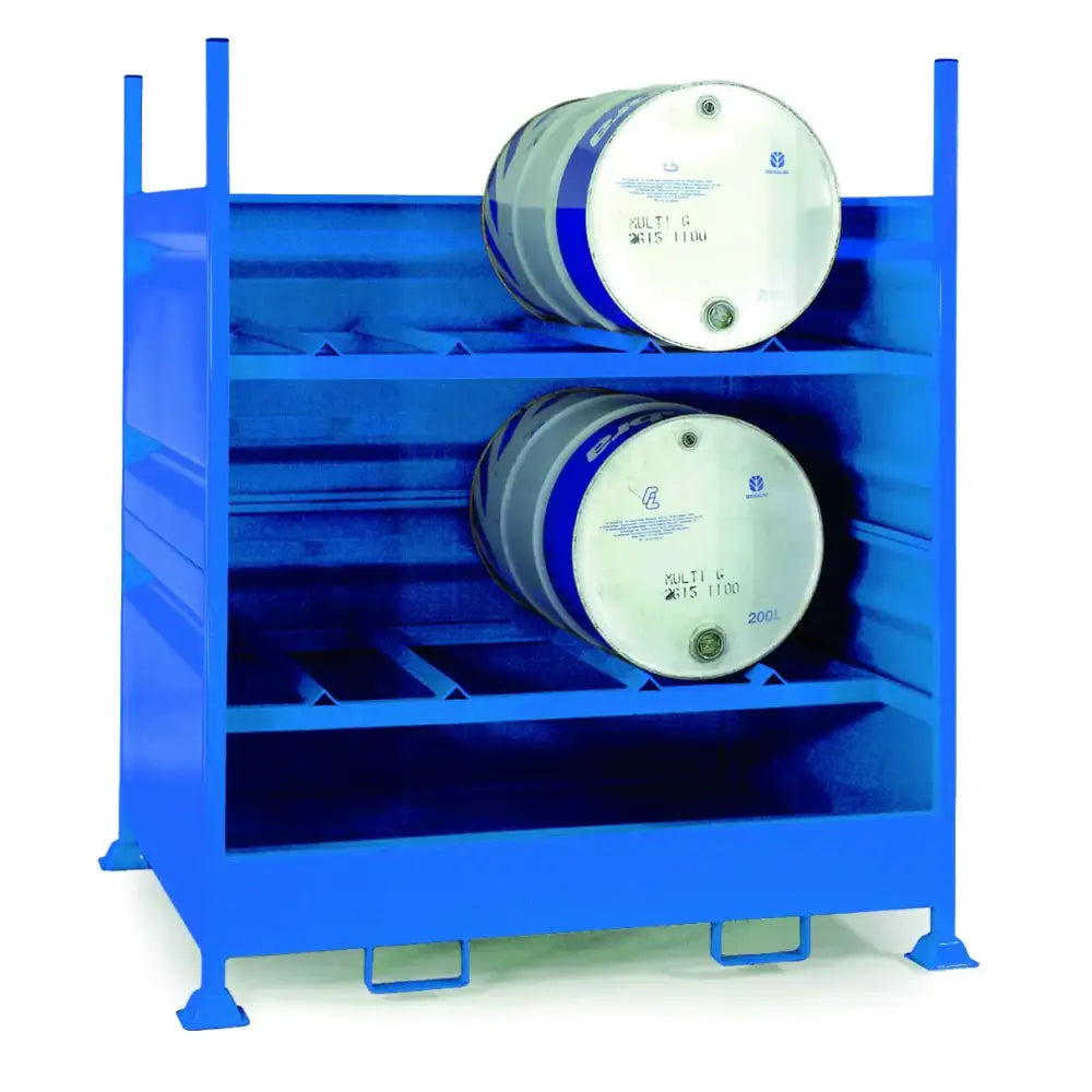 Horizontal drum stores