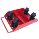 Individual skates with swivel castors