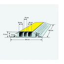 Large cable protection ramps - 3 channel