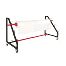 Large shrink film roll holder on wheels