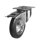 Light duty top plate castors