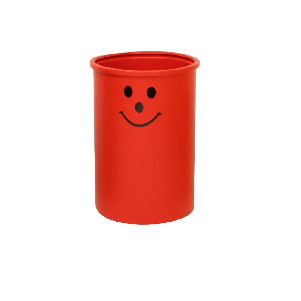 Litter bins with smiley face logo