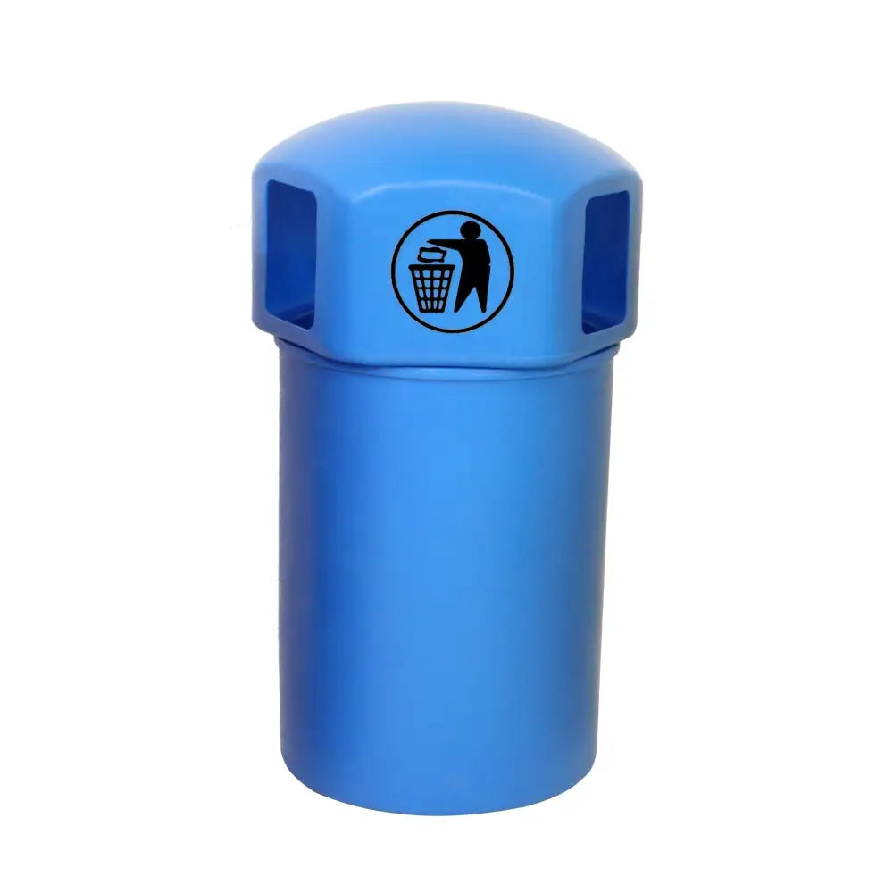 Litter bins with tidy man logo