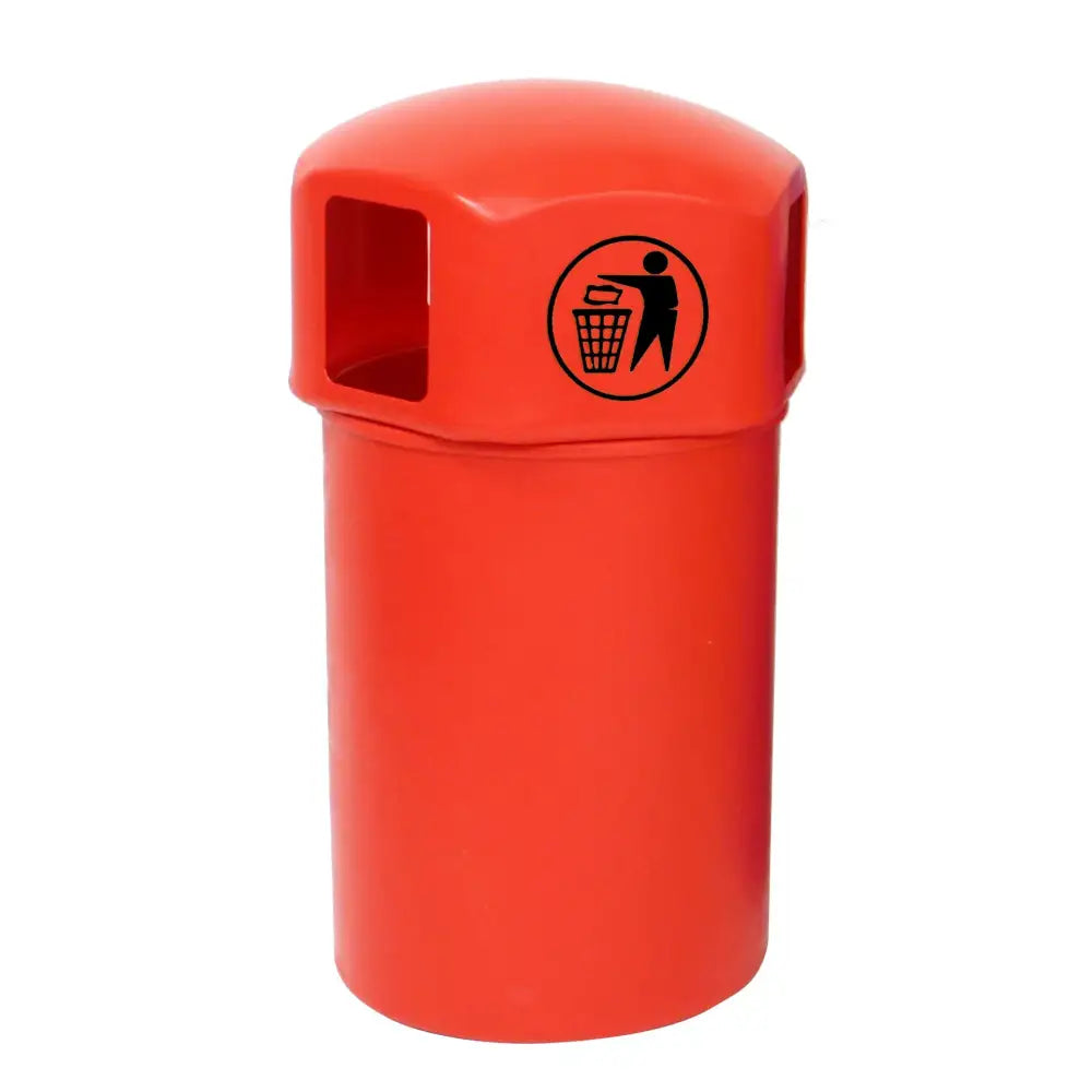 Litter bins with tidy man logo