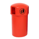 Litter bins with tidy man logo