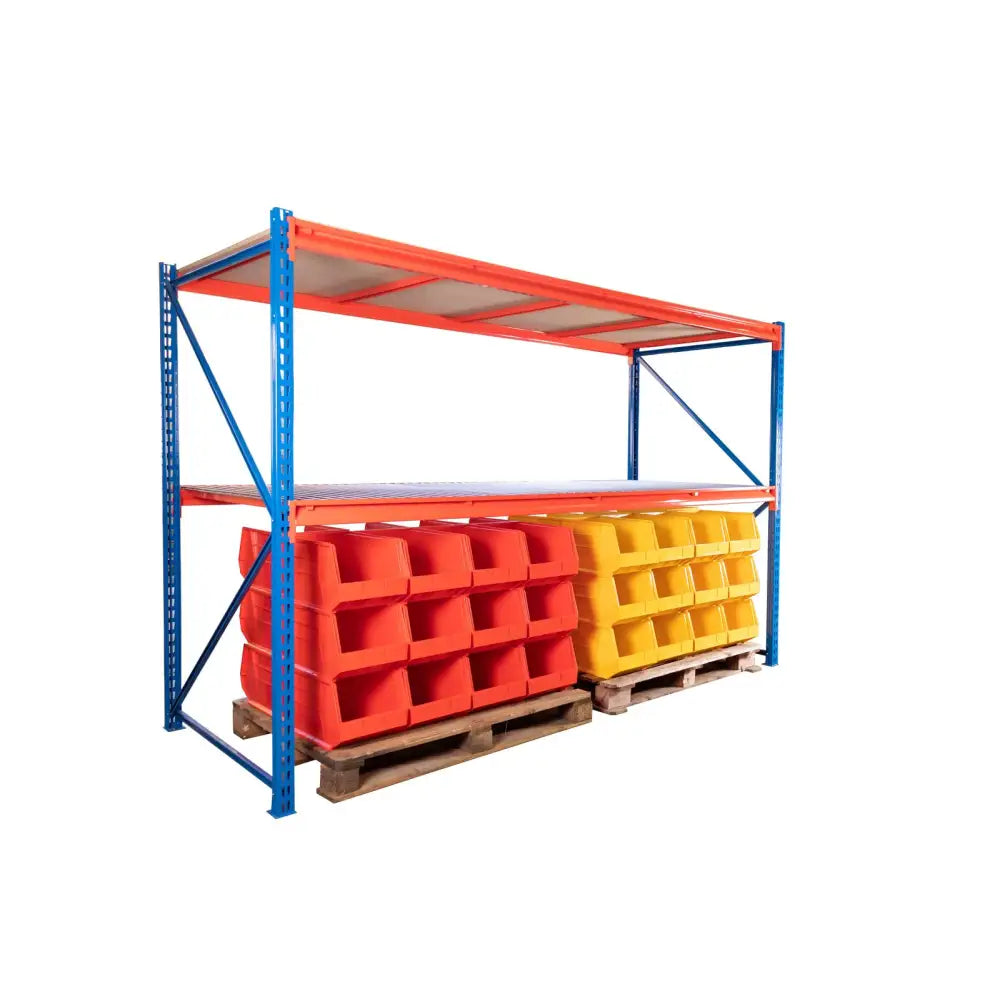 Long span heavy duty racking starter bay