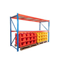 Long span heavy duty racking starter bay