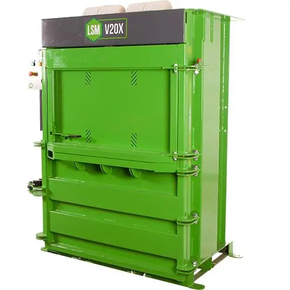 LSM V20 Cross Ram Cardboard And Waste Baler Get Me Packaging