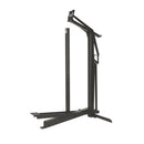 Mechanical treadle stapler for cardboard box bottoms