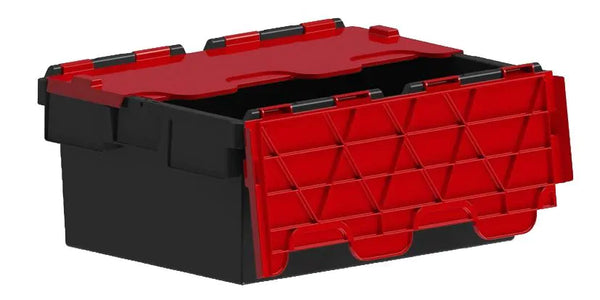 Attached Lid Containers with Coloured Lids  Get Me Packaging   