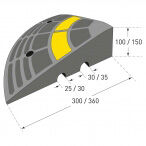 Traffic Line Kerb Ramp  Get Me Packaging 300 x 300 x 100  