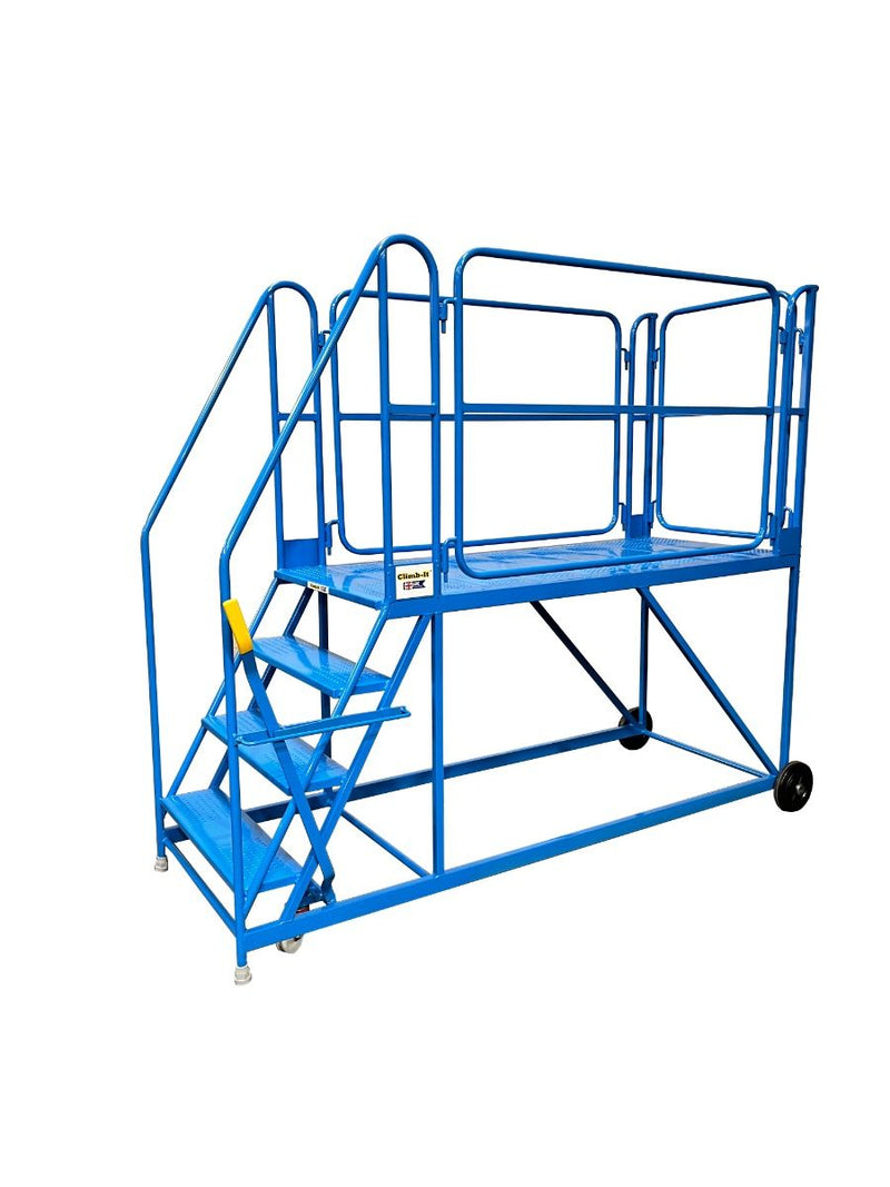 Climb-It UK Work Platforms - 1800mm Platform  Get Me Packaging Blue 4 