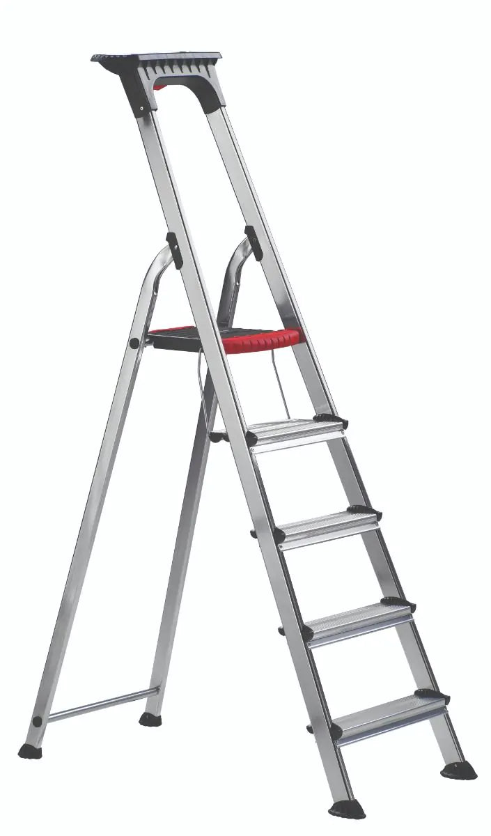 Double Decker Aluminium Stepladder with Tool Tray  Get Me Packaging   