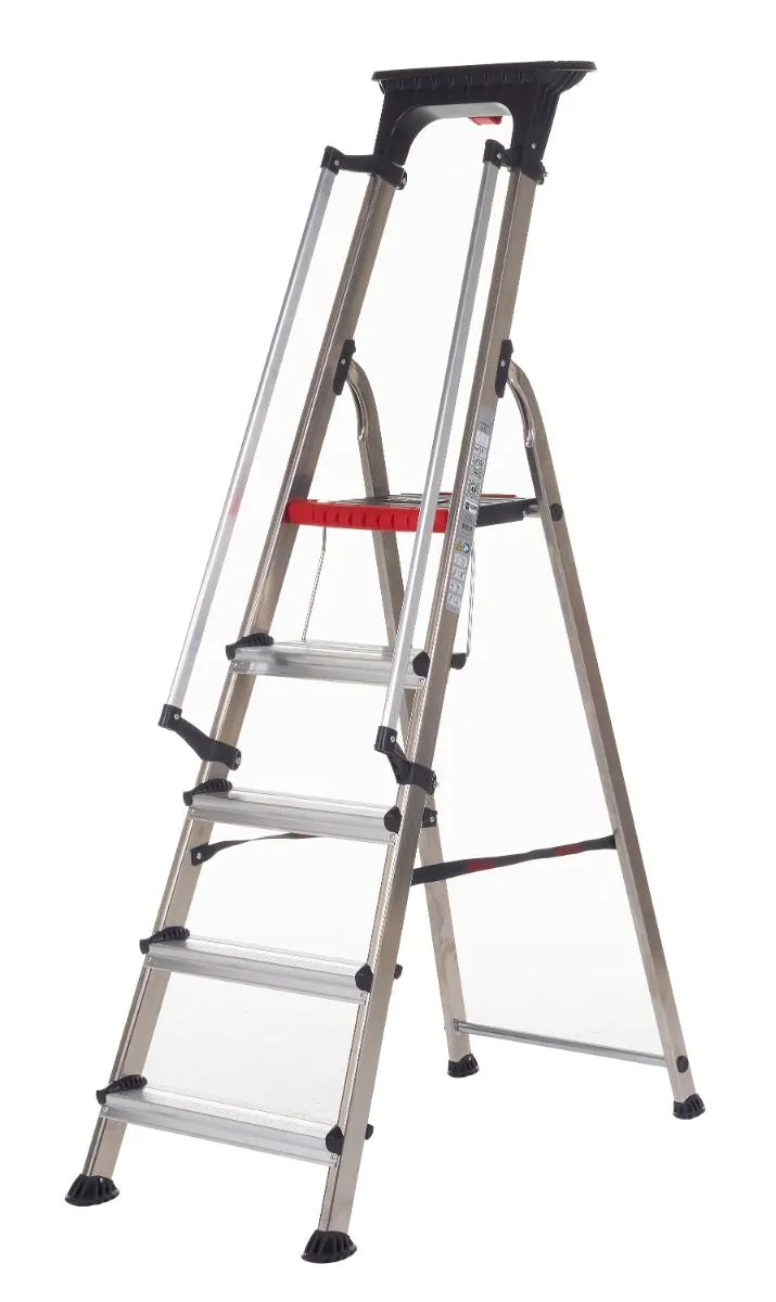 Double Decker Aluminium Stepladder with Tool Tray  Get Me Packaging   