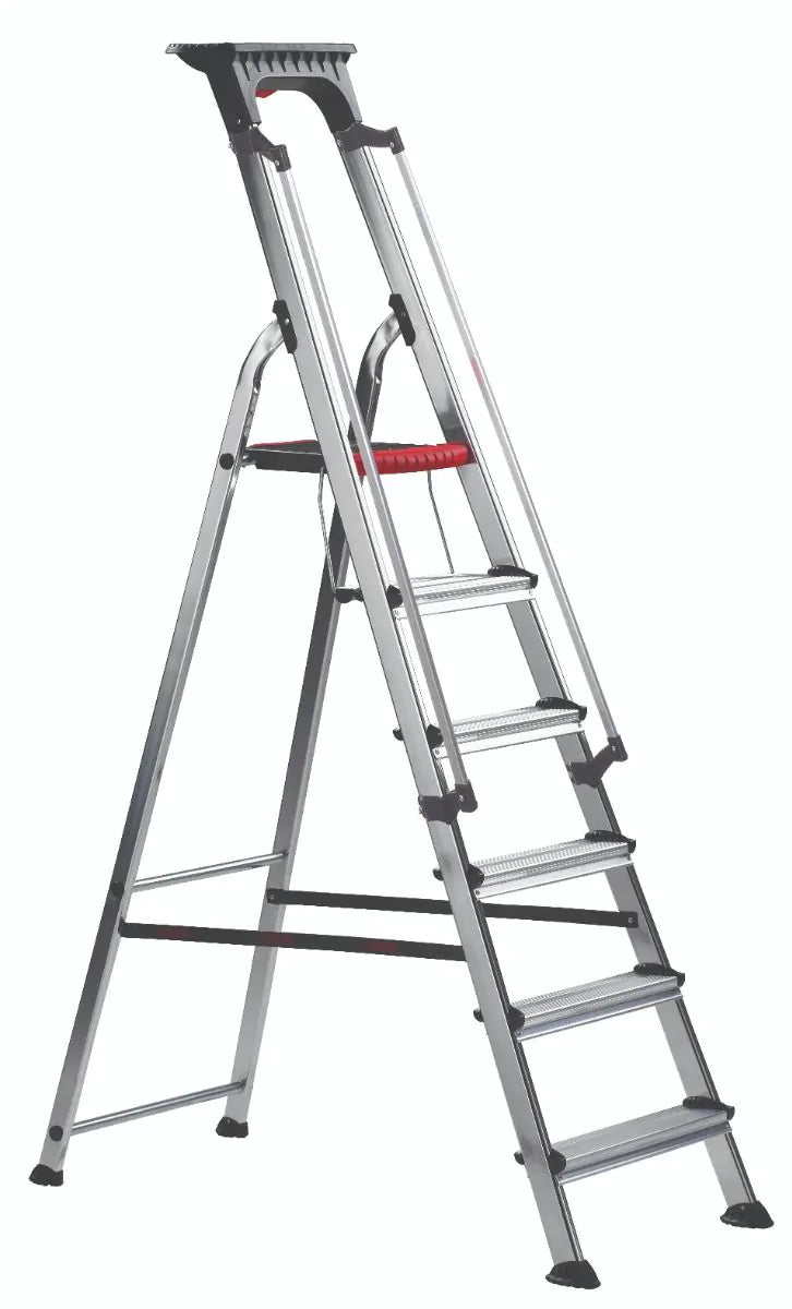 Double Decker Aluminium Stepladder with Tool Tray  Get Me Packaging   