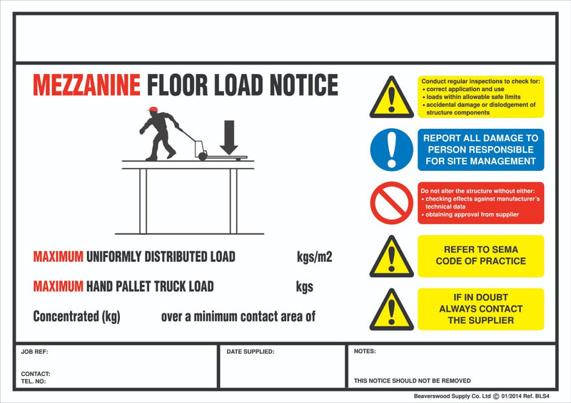 Weight Load Notices  Get Me Packaging   