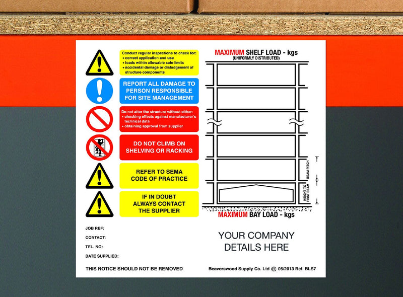 Weight Load Notices  Get Me Packaging   