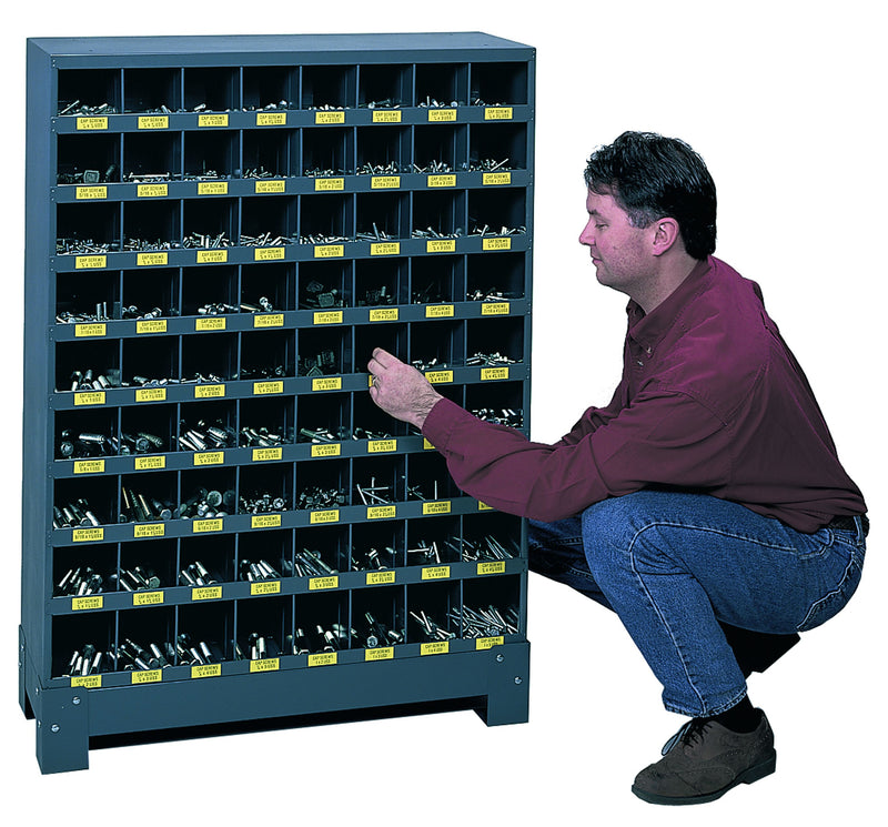 Pigeon Hole Storage Bins  Get Me Packaging 72 Compartments 865 x 305 x 1067 