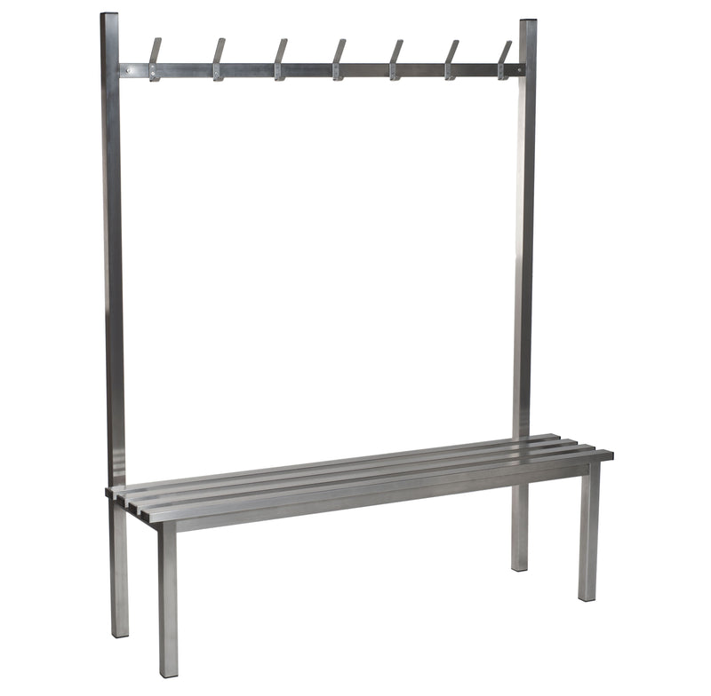 Aqua Solo Benches - Stainless Steel Slats & Hooks  Get Me Packaging 1000 5 2