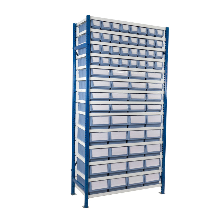 Small Parts Shelf Units (ASU)  Get Me Packaging Full Height Unit - c/w 32 x A 16 x B & 20 x C Trays 2000 x 1000 x 300 