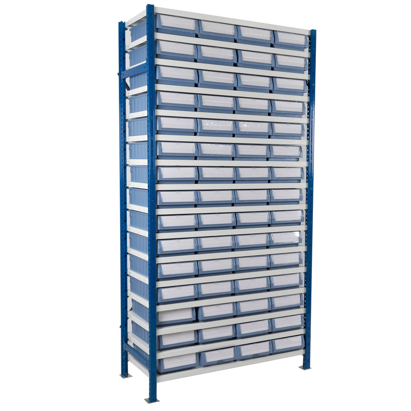 Small Parts Shelf Units (ASU)  Get Me Packaging Full Height Unit - c/w 60 x B Trays 2000 x 1000 x 300 