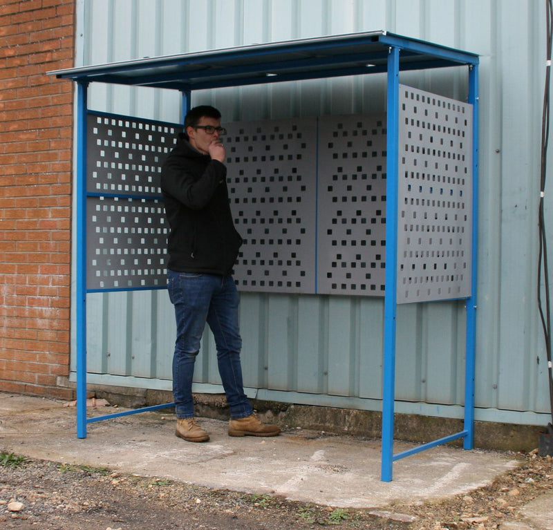 Smoking Shelters  Get Me Packaging With Punched Steel Sides  