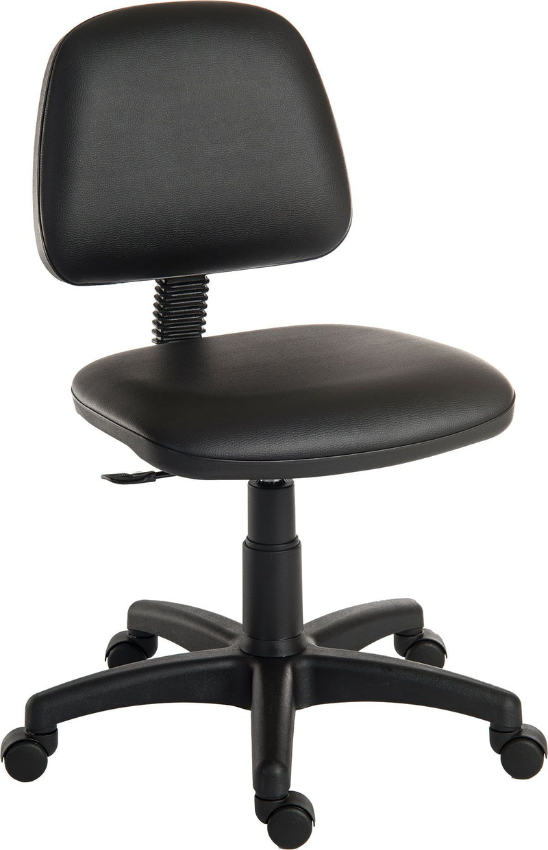 Ergo Blaster PU Draughting Chair  Get Me Packaging Black  